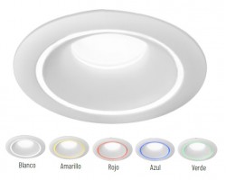 Foco Aluminio empotrar 98mm IP65, para Lámpara GU10/MR16, Ideal para baño